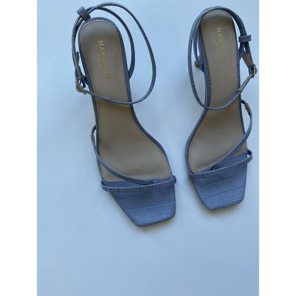 Marciano By Guess Women’s Croco Leather Sandals In Lilac Size 10 - Picture 5 of 7